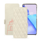OnePlus 11 leather case - Blanc escumo - Couture ( Pantone #D6D6D1 )