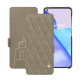 Funda de piel OnePlus 11 - Darboun sabla - Couture ( Pantone #BCB1A1 )