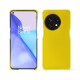 Coque cuir OnePlus 11 - Jaune fluo ( Pantone #c9ff57 ) 