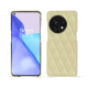 Funda de piel OnePlus 11 - Beige - Couture ( Nappa - Pantone #ceb888 ) 