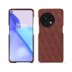 Custodia in pelle OnePlus 11 - Passion vintage - Couture ( Pantone #591d16 ) 