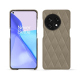 OnePlus 11 leather cover - Darboun sabla - Couture ( Pantone #BCB1A1 )