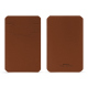 X2-Kartenhalter - Marron PU ( Pantone #8B4720 )