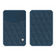 Porte cartes X2 - Indigo - Couture ( Pantone #1f4565 ) 