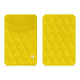 Porte cartes X2 - Jaune fluo - Couture ( Pantone #c9ff57 ) 