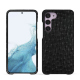 Lederschutzhülle Samsung Galaxy S23 - Autruche nero ( Noir / Black) 