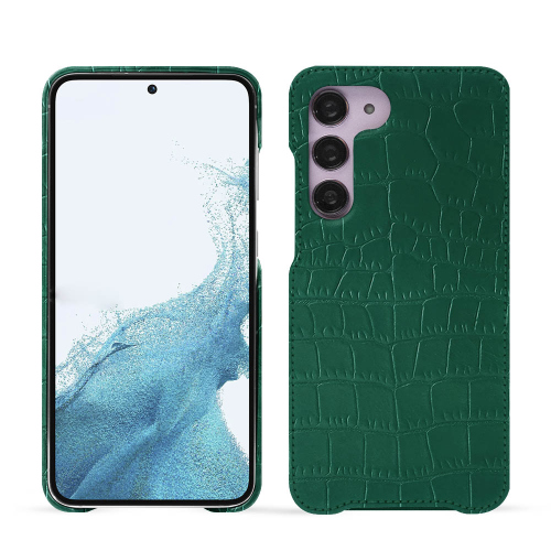 Custodia Deluxe per Samsung Galaxy S23Crocodile pino ( Pantone #173F35 ) 