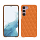 Samsung Galaxy S23 leather cover - Orange - Couture ( Nappa - Pantone #ff9351 ) 