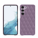 Samsung Galaxy S23 leather cover - Lilas - Couture ( Nappa - Pantone #b9a3e3 ) 