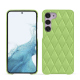 Funda de piel Samsung Galaxy S23 - Vert olive - Couture ( Nappa - Pantone #a7c58e ) 