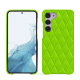 Coque cuir Samsung Galaxy S23 - Vert fluo - Couture ( Pantone #00ab5f ) 