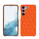 Custodia in pelle Samsung Galaxy S23 - Orange fluo - Couture ( Pantone #ff5406 ) 