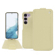 Samsung Galaxy S23 leather case - Beige ( Nappa - Pantone #ceb888 ) 
