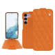Samsung Galaxy S23 leather case - Orange - Couture ( Nappa - Pantone #ff9351 ) 