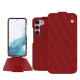 Samsung Galaxy S23 leather case - Tomate - Couture ( Pantone #a61715 )