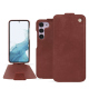 Samsung Galaxy S23 leather case - Passion vintage ( Pantone #591d16 ) 