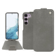 Samsung Galaxy S23 leather case - Acier vintage ( Pantone #d85827b ) 