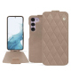 Samsung Galaxy S23 leather case - Taupe vintage - Couture ( Pantone #591d16 ) 