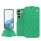 Custodia in pelle Samsung Galaxy S23 - Menthe vintage - Couture ( Pantone #37b375 ) 