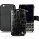 Funda de piel Blackberry Classic - Crocodile nero
