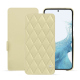 Housse cuir Samsung Galaxy S23 - Beige - Couture ( Nappa - Pantone #ceb888 ) 