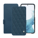 Housse cuir Samsung Galaxy S23 - Indigo - Couture ( Pantone #1f4565 ) 