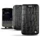 Funda de piel Blackberry Classic - Crocodile nero