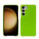 Coque cuir Samsung Galaxy S23+ - Vert fluo ( Pantone #00ab5f ) 