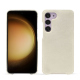 Capa em pele Samsung Galaxy S23+ - Blanc escumo ( Pantone #D6D6D1 )