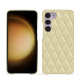 Samsung Galaxy S23+ leather cover - Beige - Couture ( Nappa - Pantone #ceb888 ) 