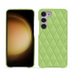 Funda de piel Samsung Galaxy S23+ - Vert olive - Couture ( Nappa - Pantone #a7c58e ) 