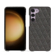硬质真皮保护套 Samsung Galaxy S23+ - Anthracite - Couture ( Pantone #41403c ) 