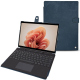 Microsoft Surface Pro 9 leather case - Jean vintage ( Pantone #2f414f  ) 