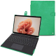 Custodia in pelle Microsoft Surface Pro 9 - Menthe vintage ( Pantone #37b375 ) 