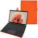 硬质真皮保护套 Microsoft Surface Pro 9 - Orange fluo ( Pantone #ff5406 ) 