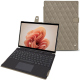 Housse cuir Microsoft Surface Pro 9 - Darboun sabla - Couture ( Pantone #BCB1A1 )