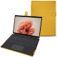Housse cuir Microsoft Surface Pro 9 - Jaune soulèu ( Pantone #F3B934 )