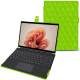 硬质真皮保护套 Microsoft Surface Pro 9 - Vert fluo - Couture ( Pantone #00ab5f ) 