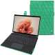 Custodia in pelle Microsoft Surface Pro 9 - Menthe vintage - Couture ( Pantone #37b375 ) 