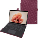 Microsoft Surface Pro 9 leather case - Prune vintage - Couture ( Pantone #612434 ) 