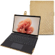 Housse cuir Microsoft Surface Pro 9 - Serpent sabbia ( Pantone #D2BA92 )