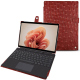 Funda de piel Microsoft Surface Pro 9 - Autruche ciliegia ( Pantone #a4343a ) 
