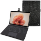 Custodia in pelle Microsoft Surface Pro 9 - Autruche nero ( Noir / Black) 