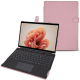 Microsoft Surface Pro 9 leather case - Rose PU ( Pantone #efbae1 ) 