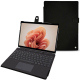 Microsoft Surface Pro 9 leather case - Noir Veggie ( Noir / Black) 