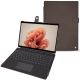Housse cuir Microsoft Surface Pro 9 - Gris Veggie ( Pantone #5e514d ) 