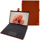 Capa em pele Microsoft Surface Pro 9 - Orange Veggie ( Pantone #cb6015 ) 