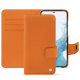 Funda de piel Samsung Galaxy S23 - Orange ( Nappa - Pantone #ff9351 ) 