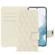 Housse cuir Samsung Galaxy S23 - Blanc - Couture ( Nappa - White ) 