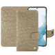 Custodia in pelle Samsung Galaxy S23 - Autruche desert ( Pantone #A39382 ) 